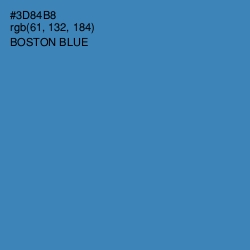 #3D84B8 - Boston Blue Color Image